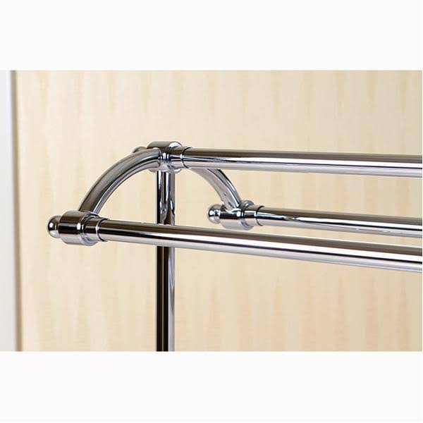 Satin Nickel Pedestal Towel Rack S253