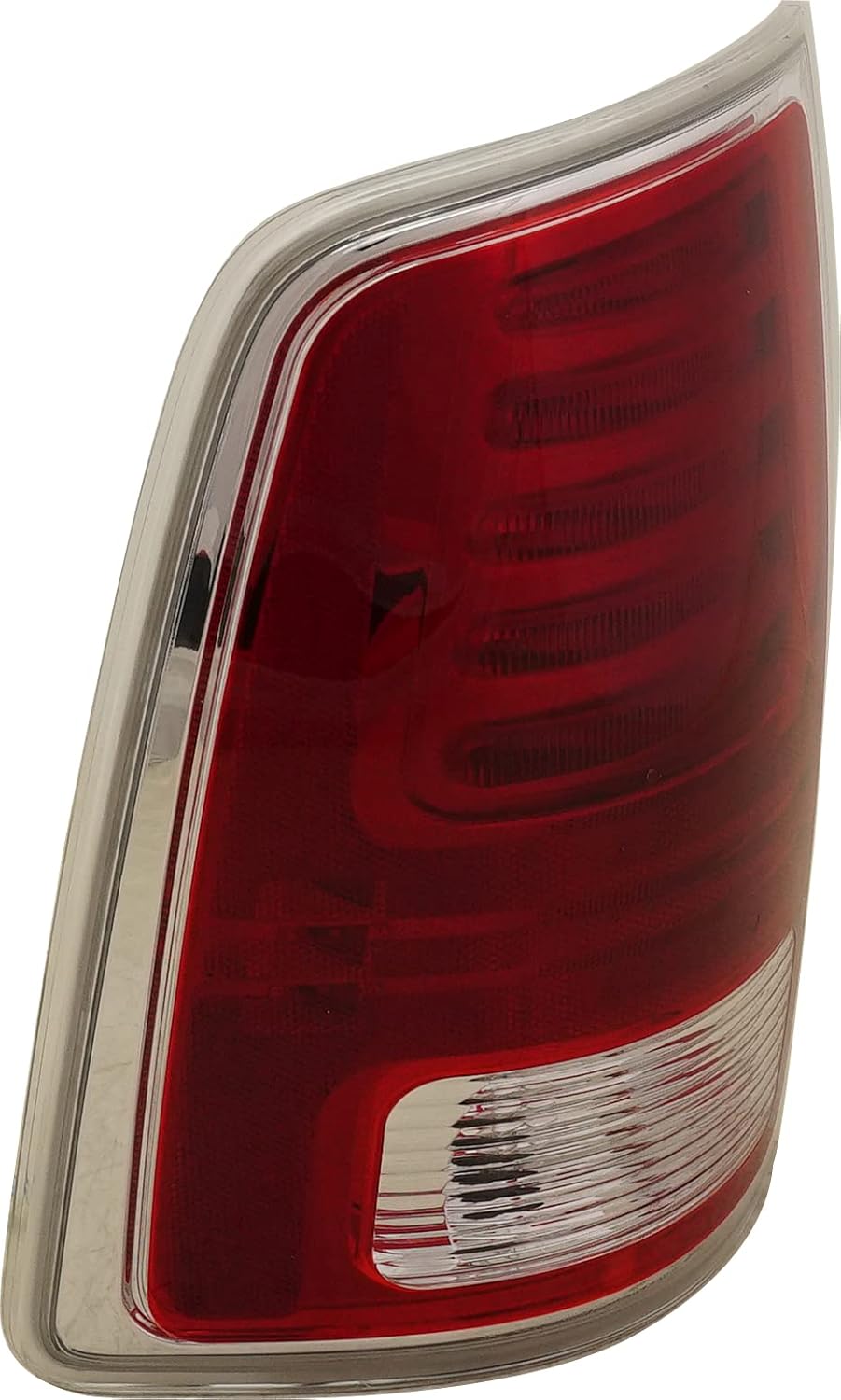Tail Light Compatible with 2013-2018 Ram 1500/2500 Clear & Red Lens Chrome CAPA Driver Side Q831084