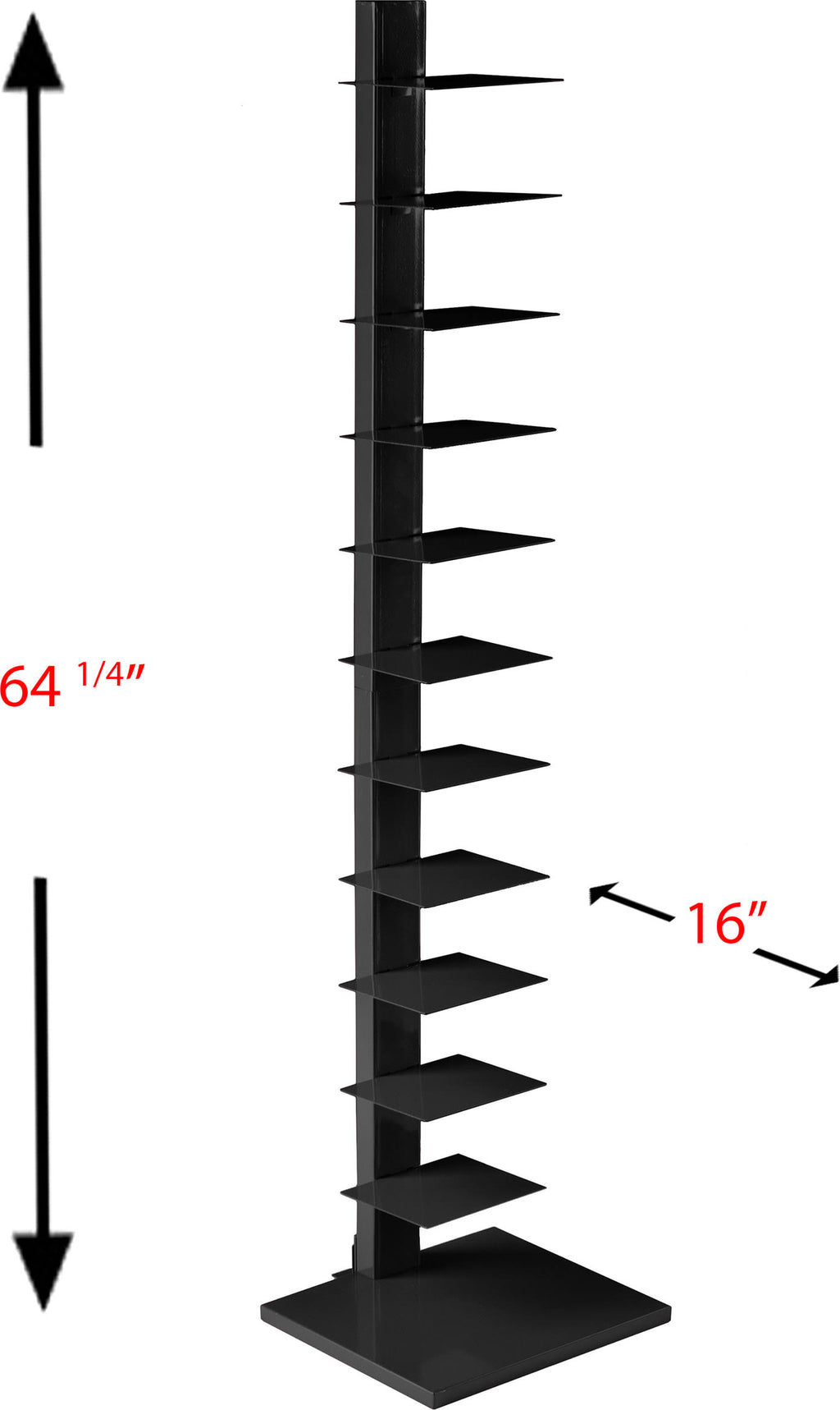 Black Spine Tower Shelf K8683