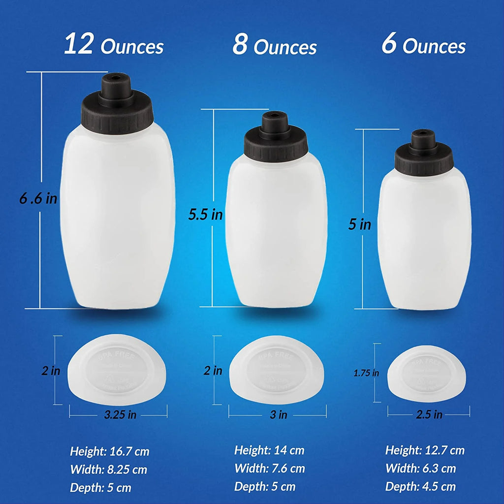 BPA Free 8 Oz Black Replacement Bottle C4212