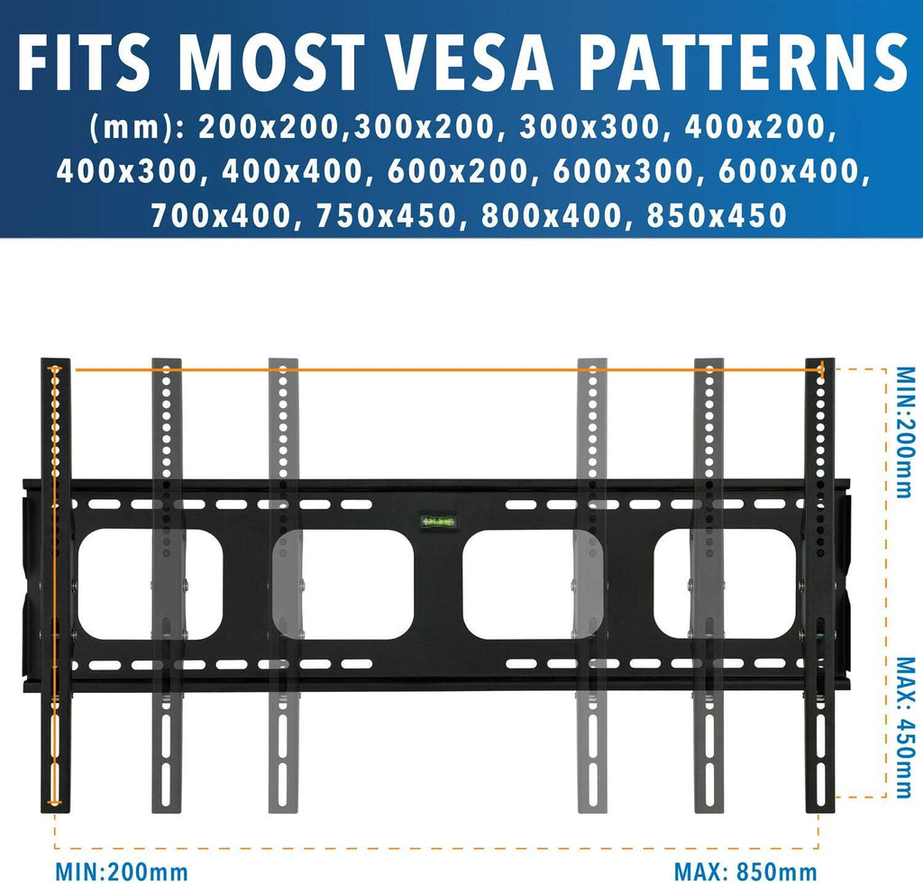 Large Tilting TV Wall Mount Bracket, 220 Pound Capacity, VESA Compatible, Pack of 2 V890