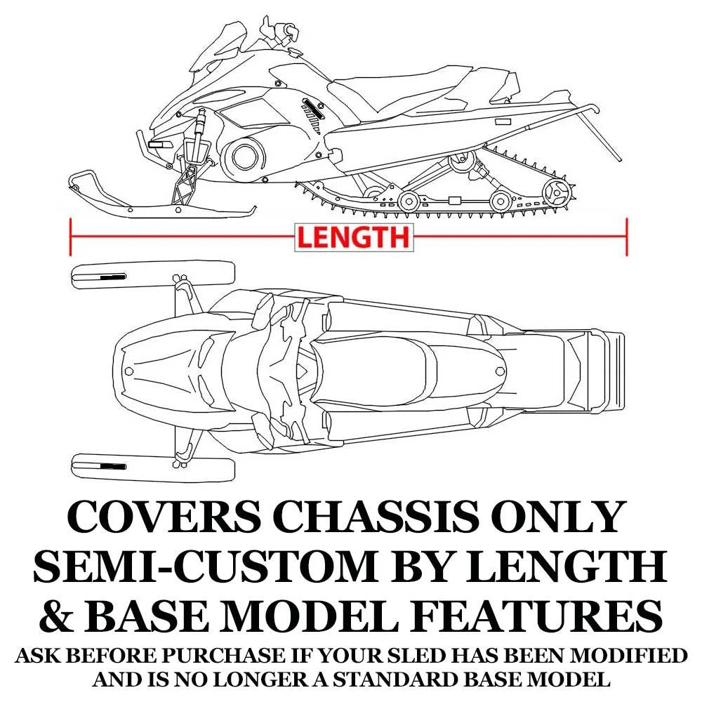Trailerable 600 Denier Snowmobile Cover Q30798