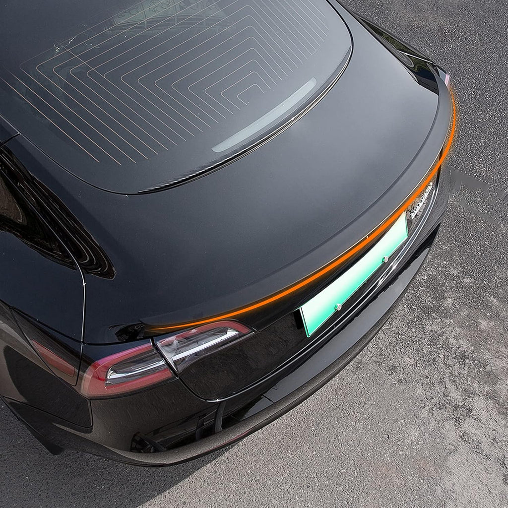 Matte Carbon Fiber Pattern Rear Spoiler Kit for Tesla Model 3 P248692