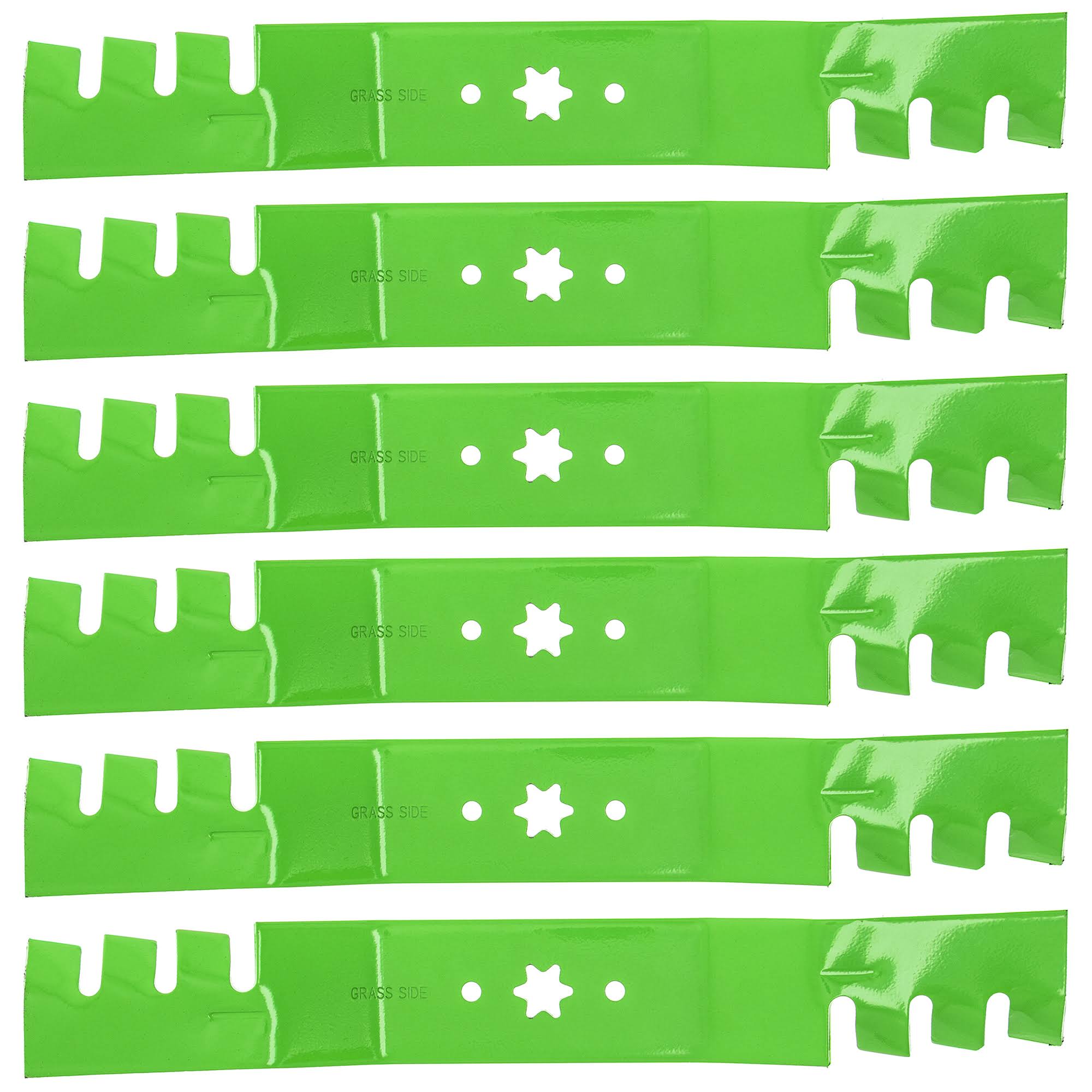 6 Pack Toothed Mulching Blade P3910