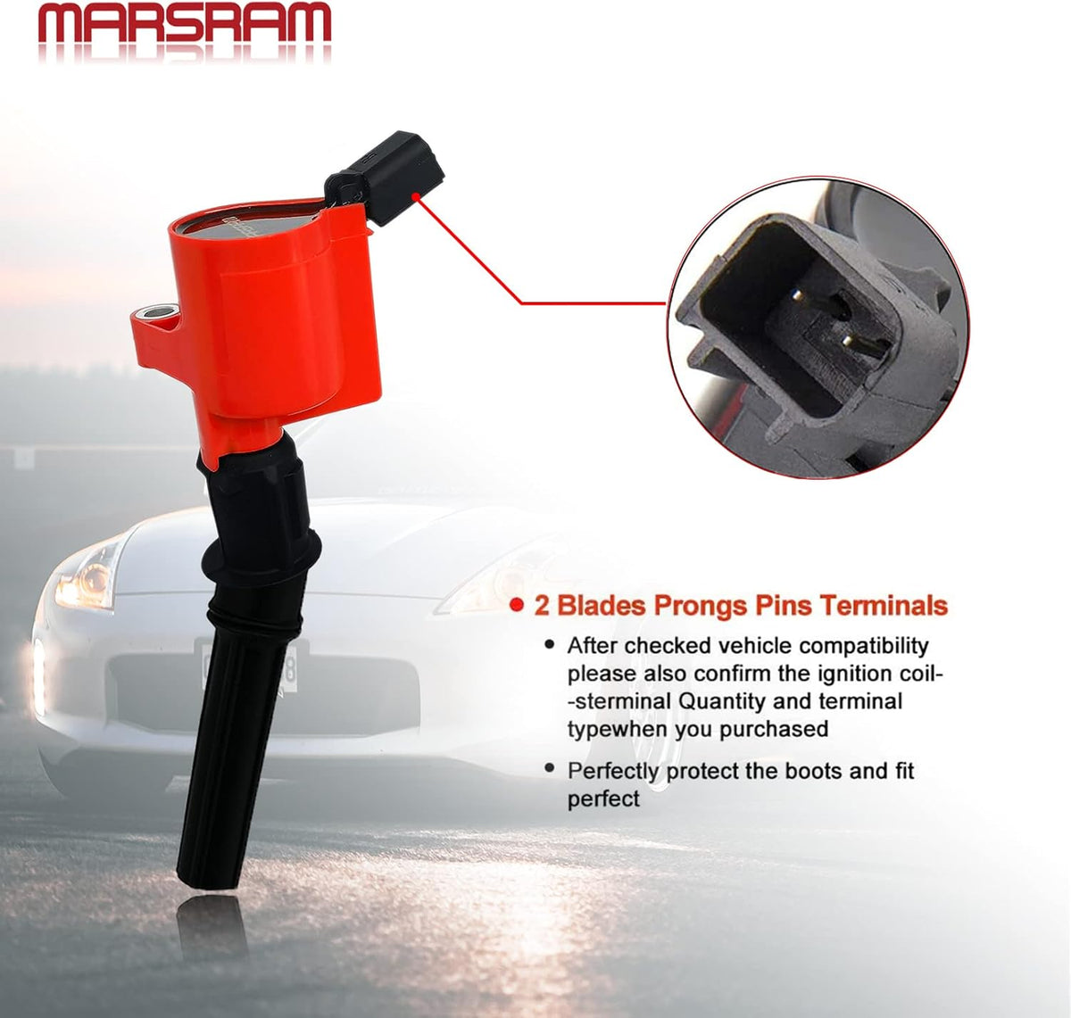 Ignition Coil Pack Set of 8 Replacement for Ford Mercury Lincoln 4.6L 5.4L 6.8L V8 V10 G66593