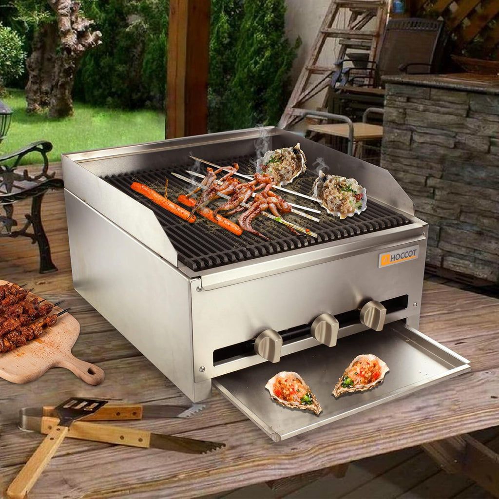 32" Stainless Steel Commercial Gas Char-Broiler G226