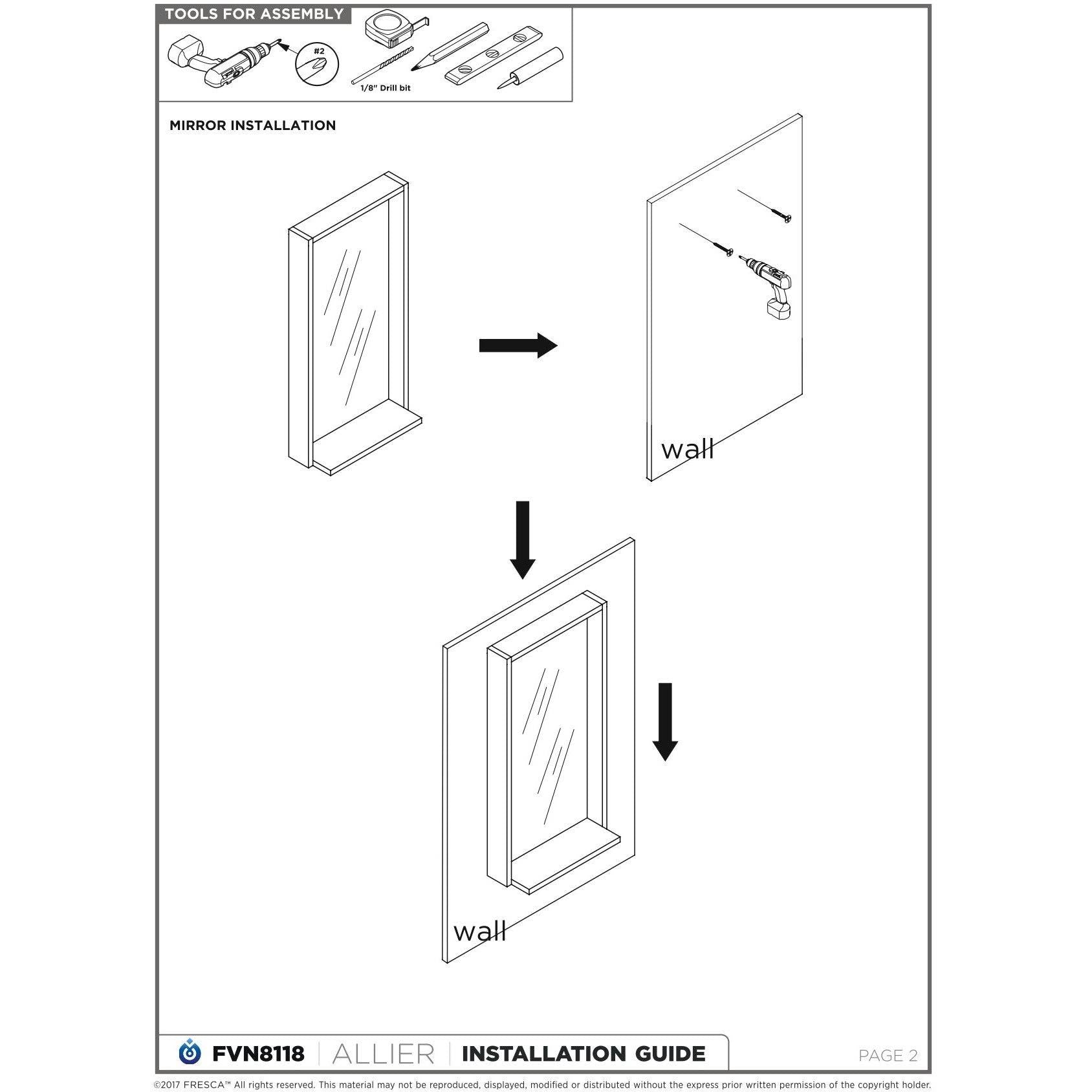 White Modern Bathroom Cabinet G6567