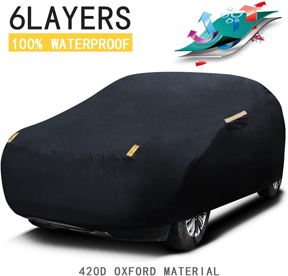 420D Nylon Oxford Waterproof Car Cover J9554