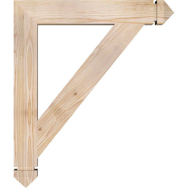 Traditional Arts & Crafts Smooth Bracket, Douglas Fir U364