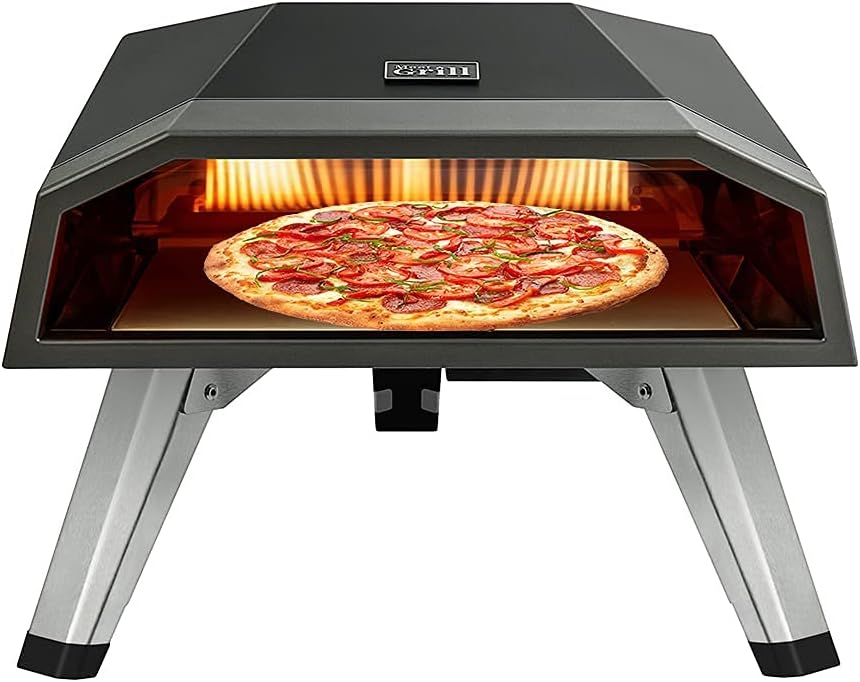 Lightweight Outdoor Propane Pizza Oven with Pizza Stone D755069