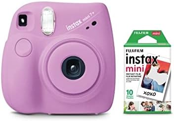 Instax Mini 7+ Camera Purple with 1 Single Pack Film U13675