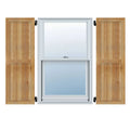 Framed Board-n-Batten Shutters, Rough Sawn Western Red Cedar (Per Pair) H816