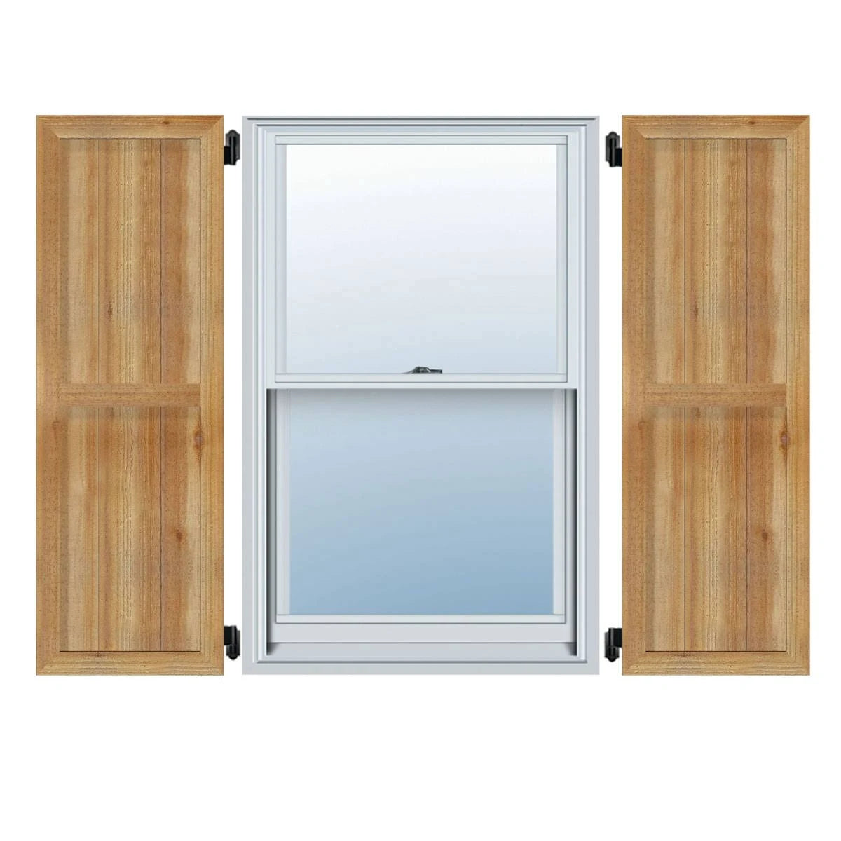 Framed Board-n-Batten Shutters, Rough Sawn Western Red Cedar (Per Pair) H816