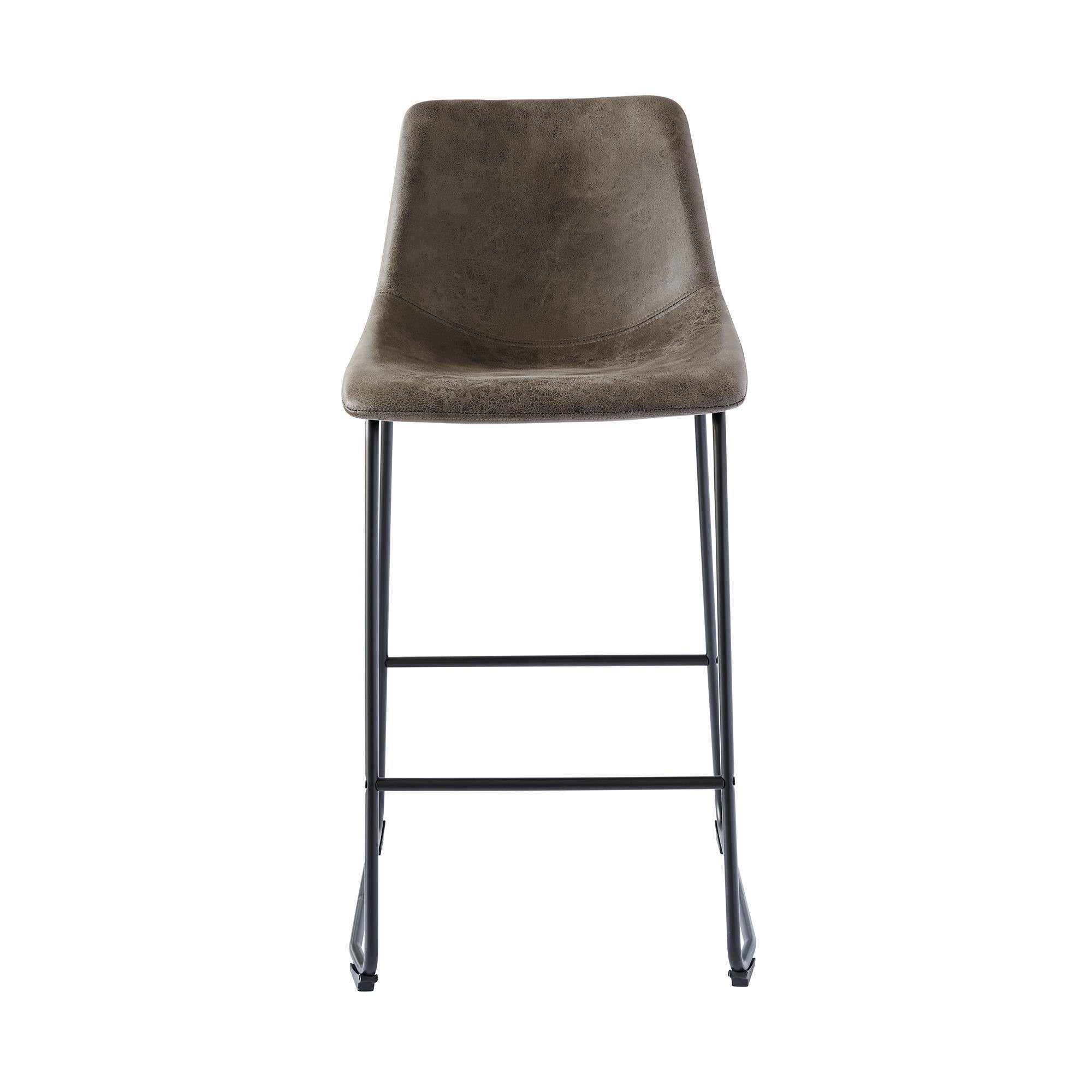 Metal Bar Stool Set, Gray M48846