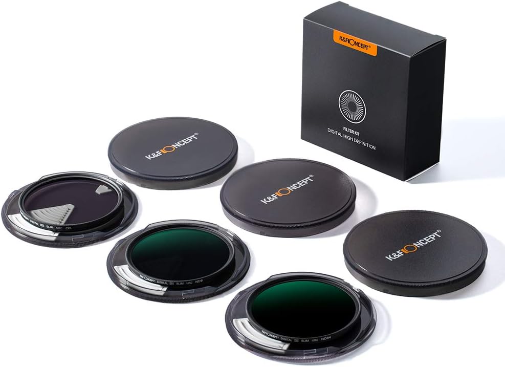 52mm ND8 ND64 CPL Circular Polarizer Filter Set with Multi-Layer Coatings J14022