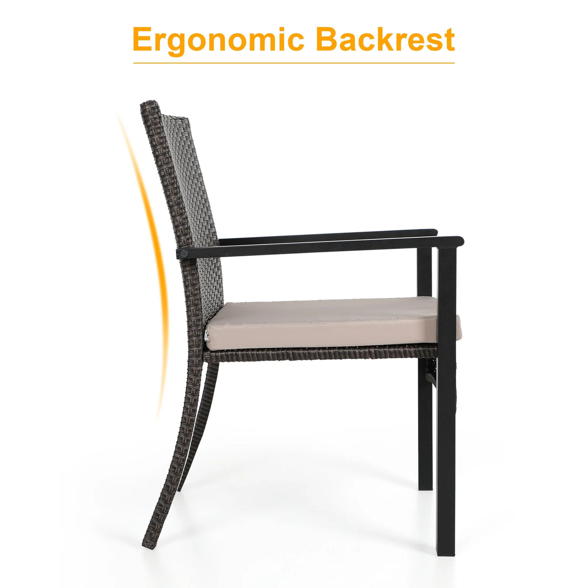 7 Pieces Wicker Outdoor Patio Dining Set B674