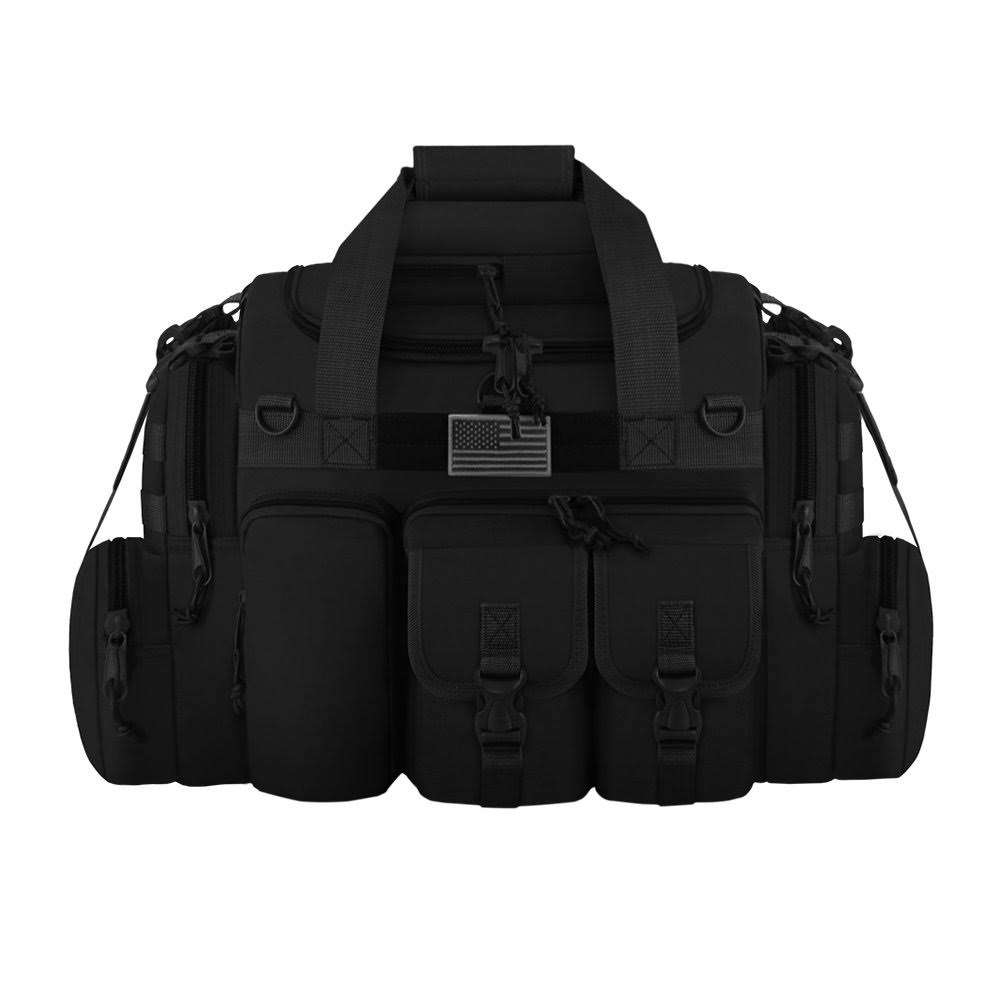 Black Tactical Multi-Pocket Duffel U1363