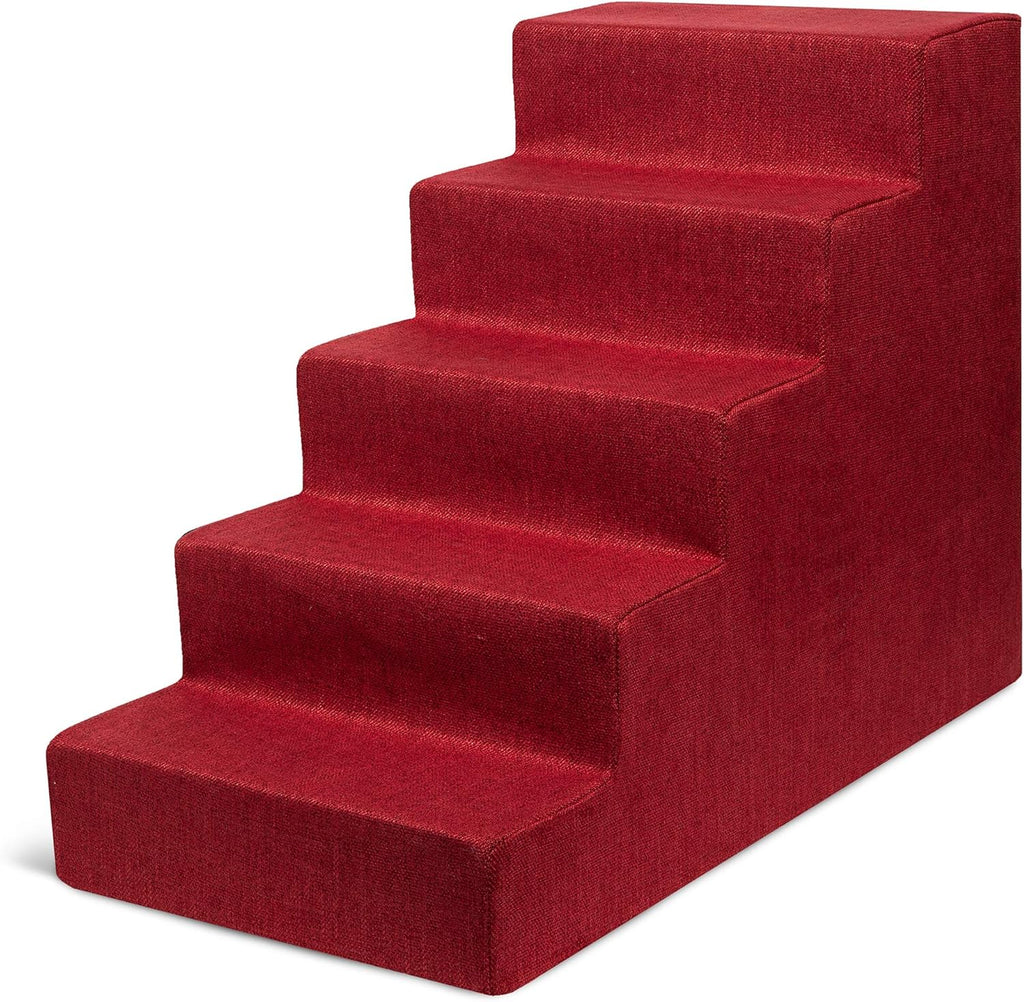 Gray 3-Step Pet Steps and Stairs with Foam, Pack of 2 P283153