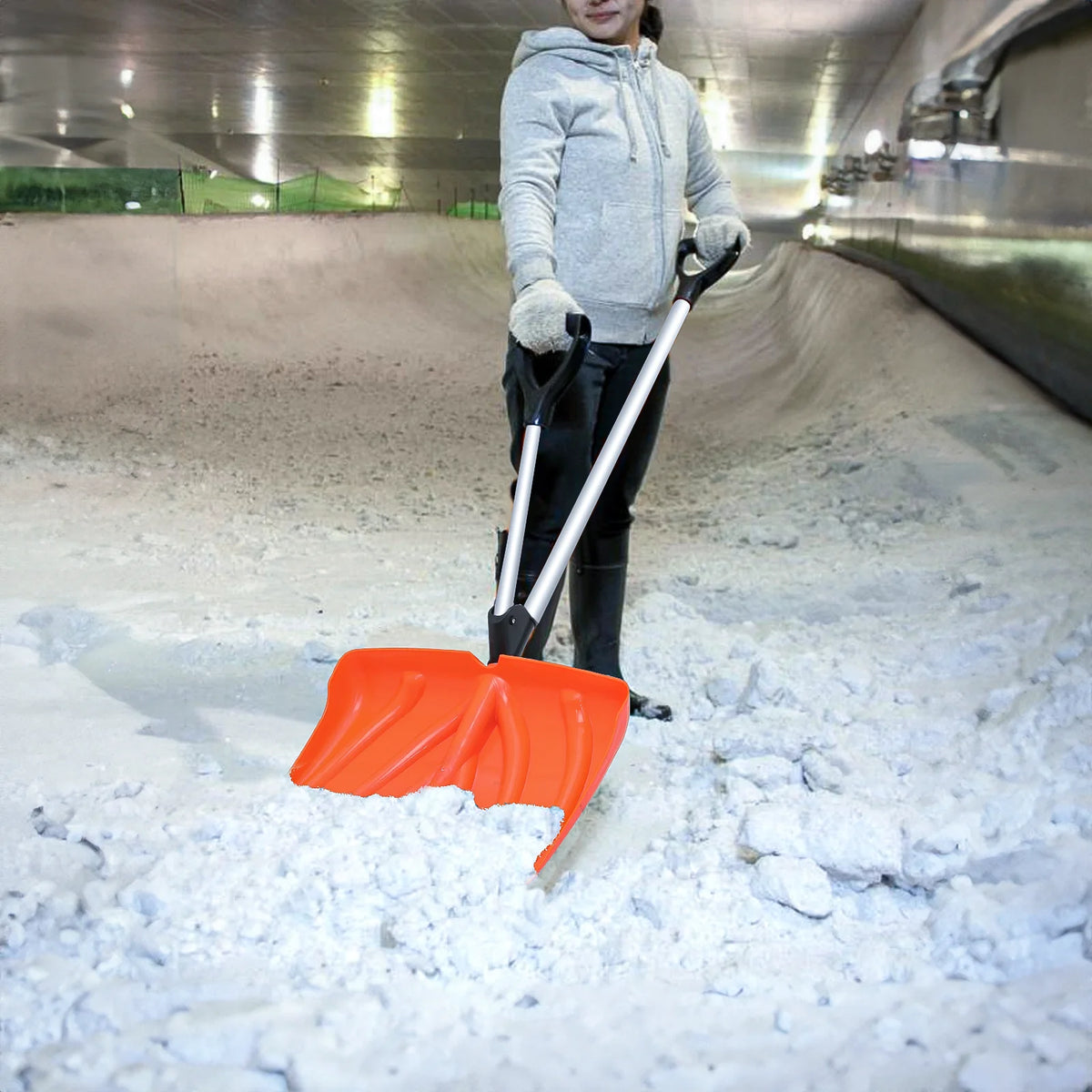 Orange 18 inch Snow Shovel T4714