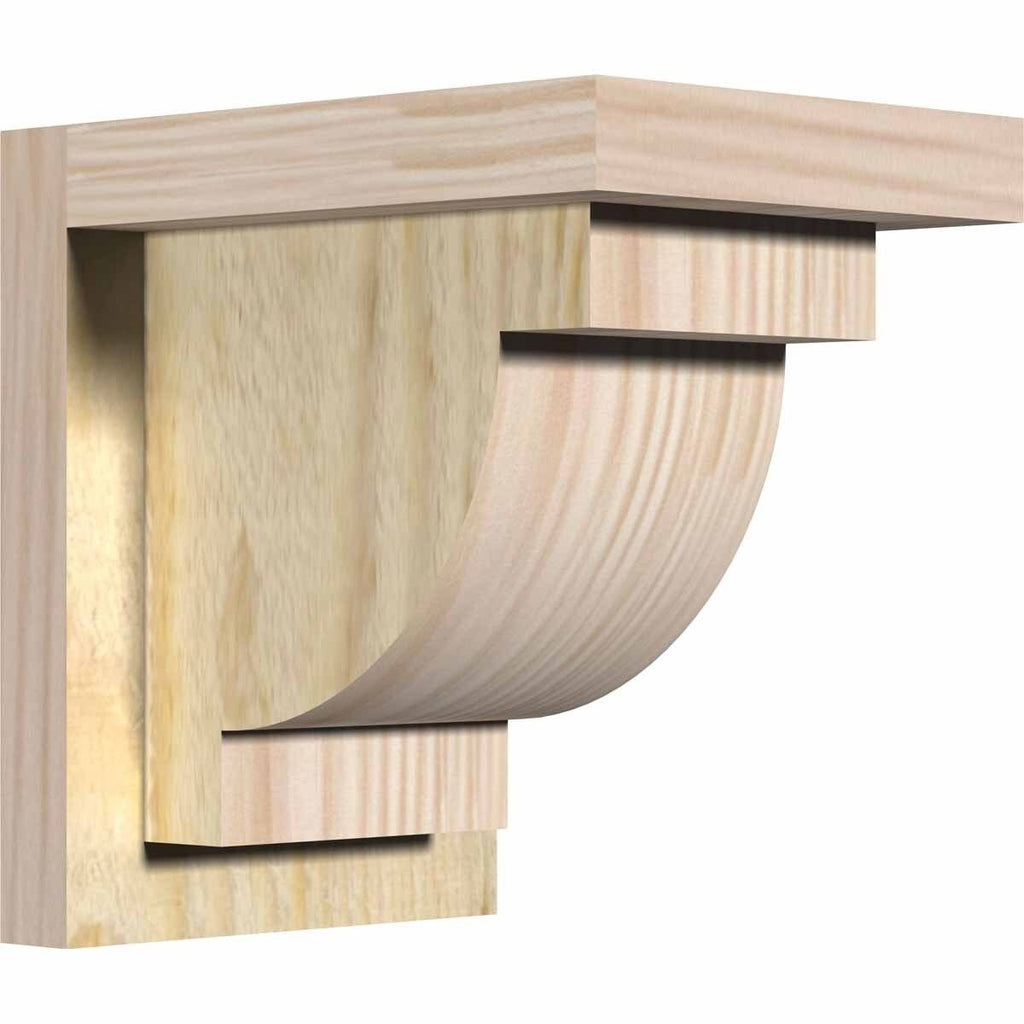 Alpine Rough Sawn Corbel with Backplate, Douglas Fir V53200