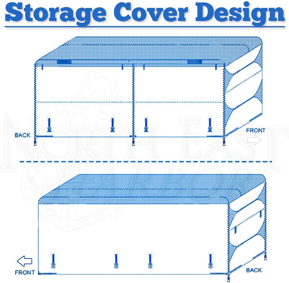 Gray RV Motorhome Travel Trailer Cover Fits Length 20'-22' W4507