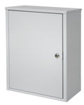 Light Grey Wall Storage Cabinet with Flat Key Lock N85397