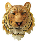 Exotic Orange Tiger Head Hanging Statue Wall Art M65706