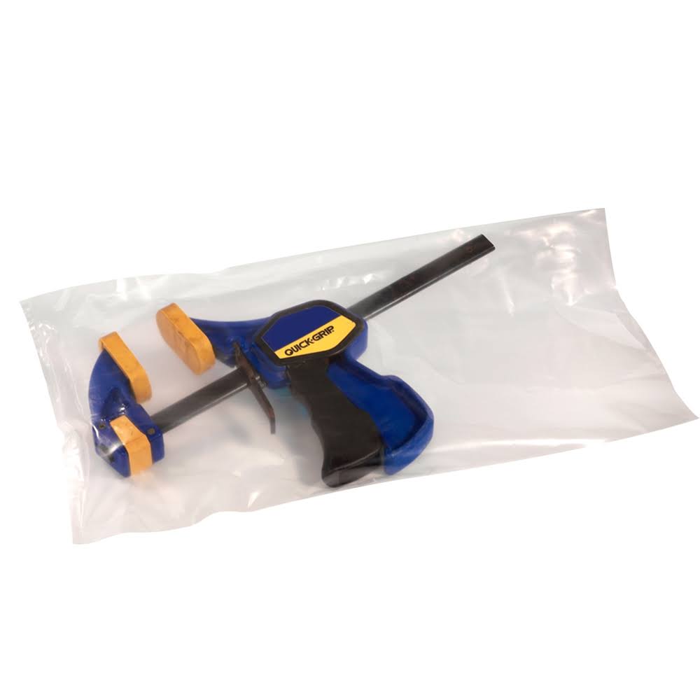 Clear Flat Poly Bags 8W x 14H 4 Mil Case of 1000 D8369