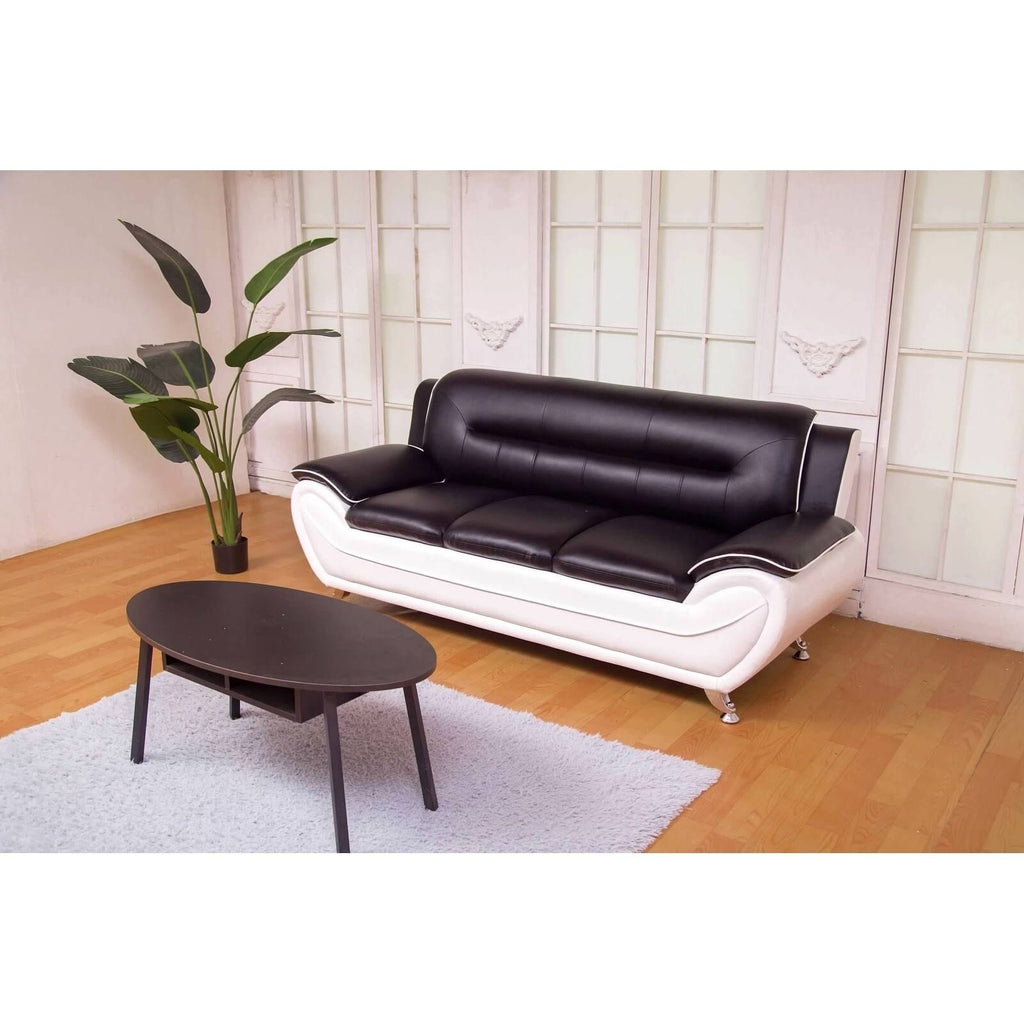 Red & Black Leatherette Sofa Set K69362