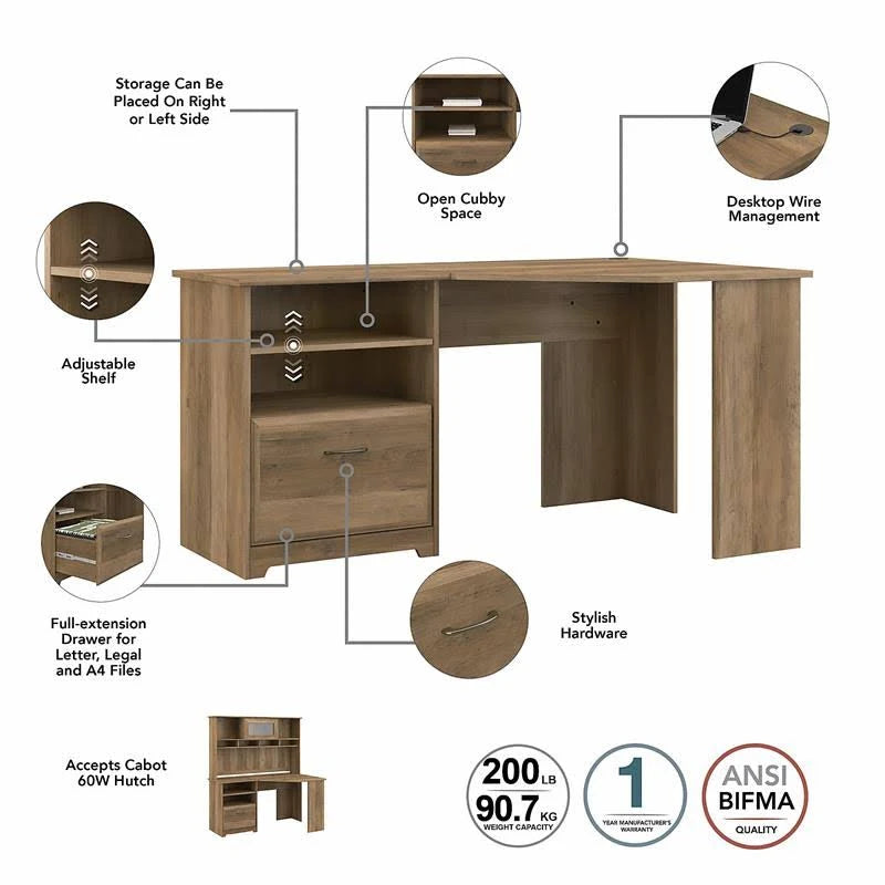 Corner Desk with Hutch C10587