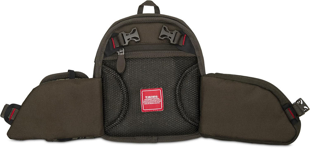 Waterproof Woodlands Camo Binocular Chest Pack with Rangefinder Pouch M6438