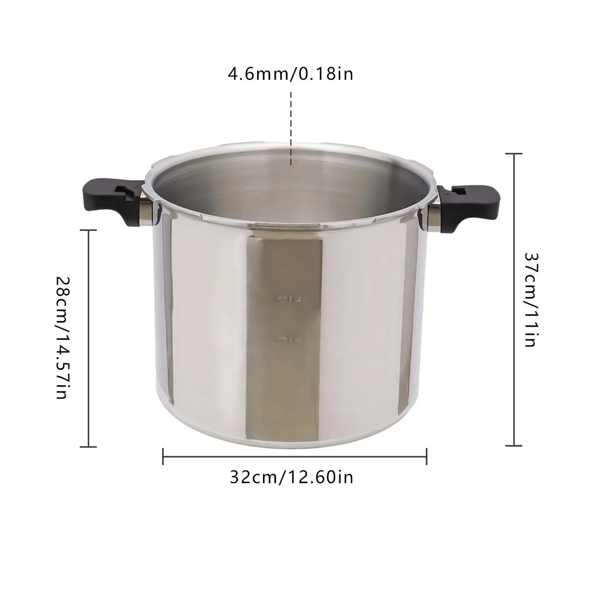 22L/23qt Thickened Explosion-proof Pressure Cooker R10161