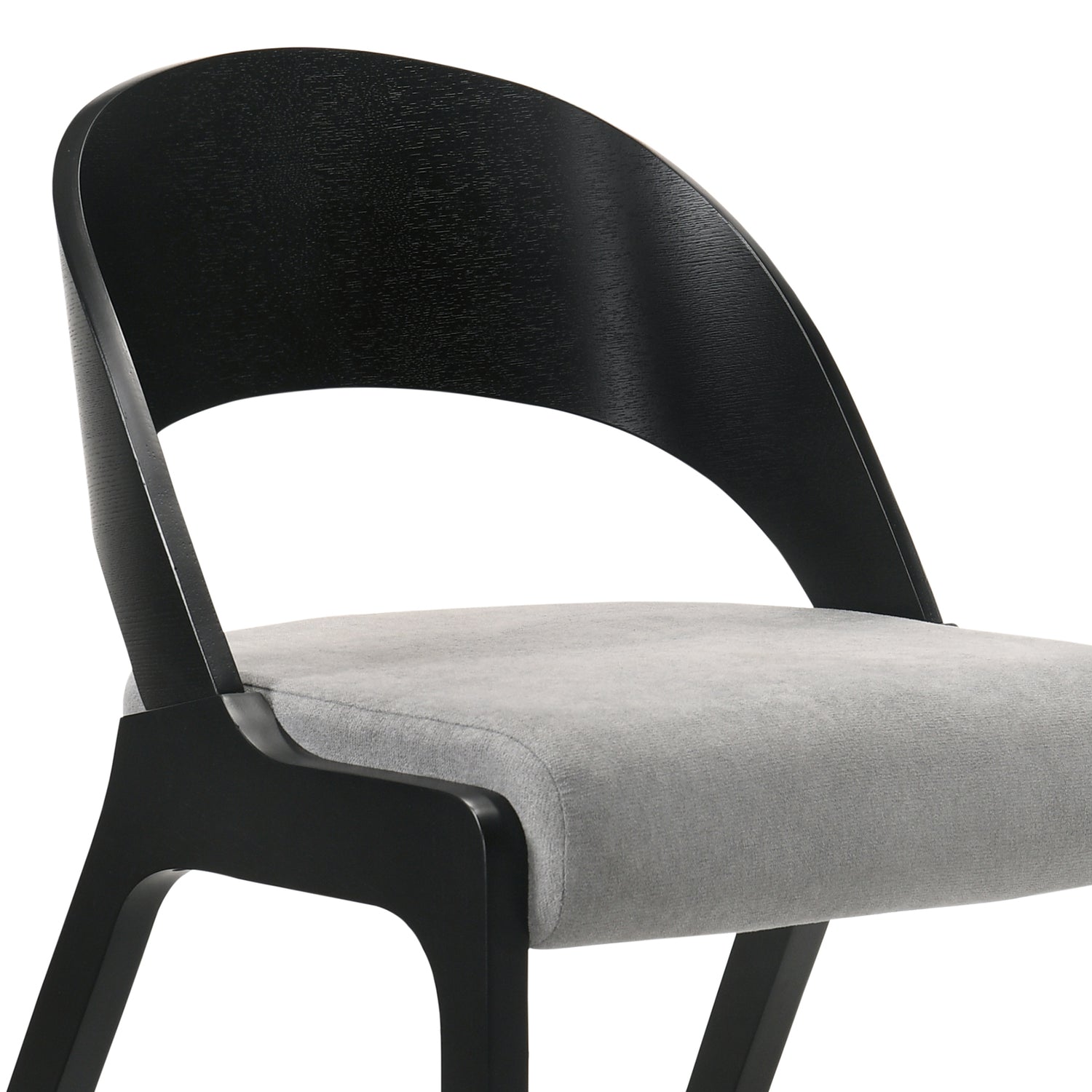 Fabric & Wood Accent Chairs, Set of 2 C6547