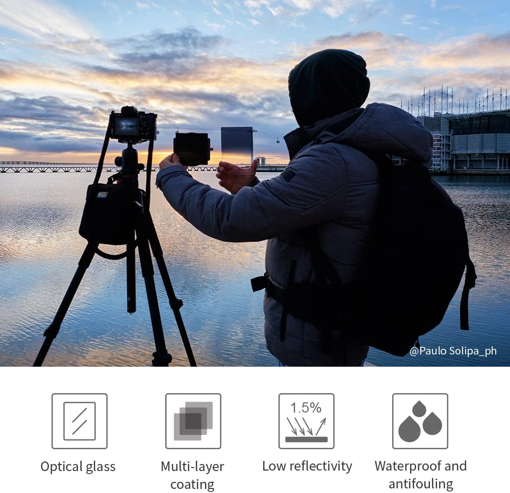 100mm Square ND1000 Filter Kit with Metal Filter Holder and 8 Adapter Rings R992