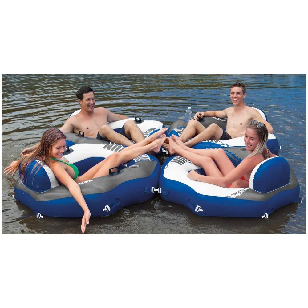 Inflatable Water Tube (2 Pack) and Inflatable Beverage Cooler R1685
