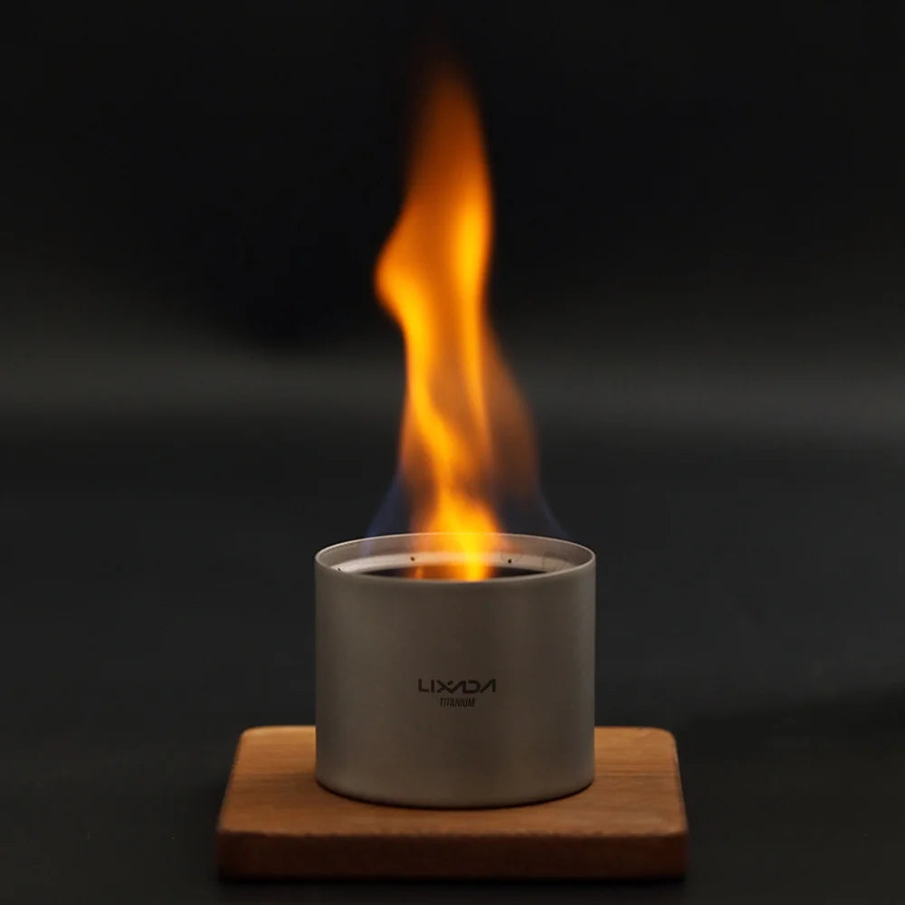 Titanium Liquid Spirit Stove with Cross Stand Rack Q4152
