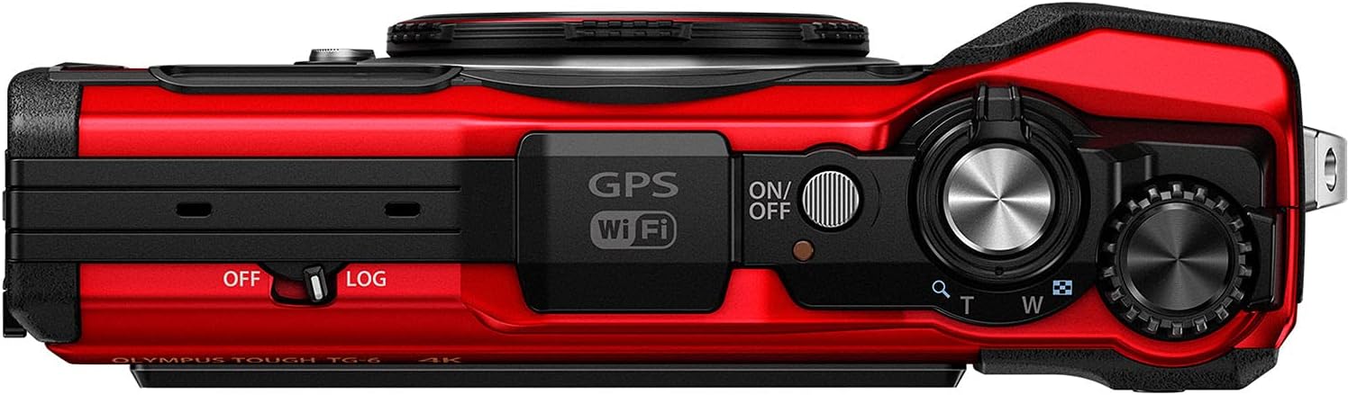Red Waterproof Camera Action Bundle with 50 Piece Accessory Kit V834
