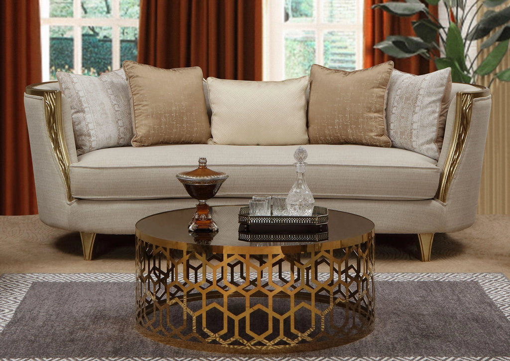 Beige 3Pcs Sofa Set X9029