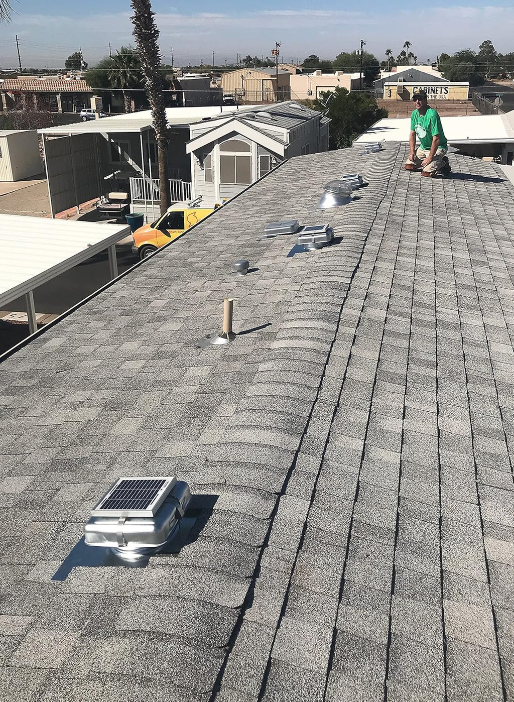 Solar Attic Fan with Galvanized Vent K82444