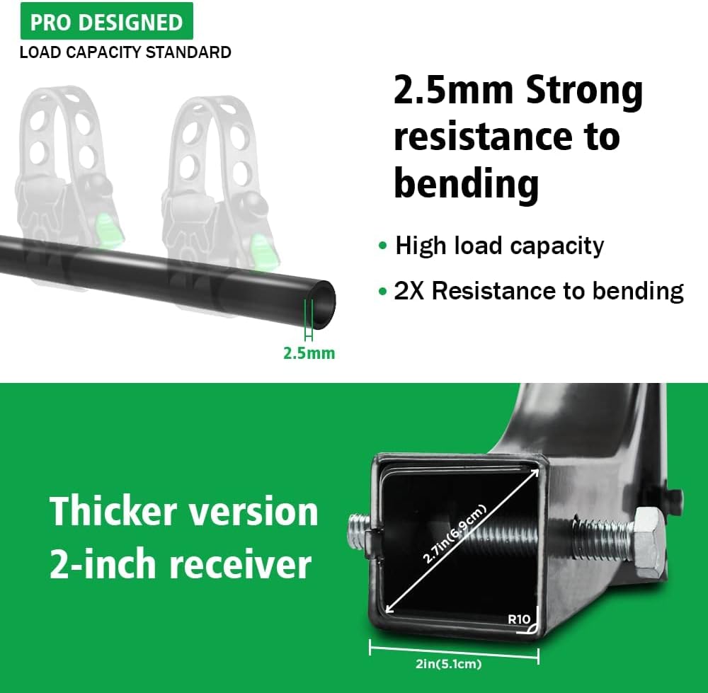 4 Bike Hitch Rack with 2-Inch Receiver Double Foldable Rack M47957