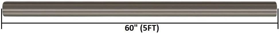 Stainless Steel Straight Exhaust Pipe 5" OD 5' Long X18249