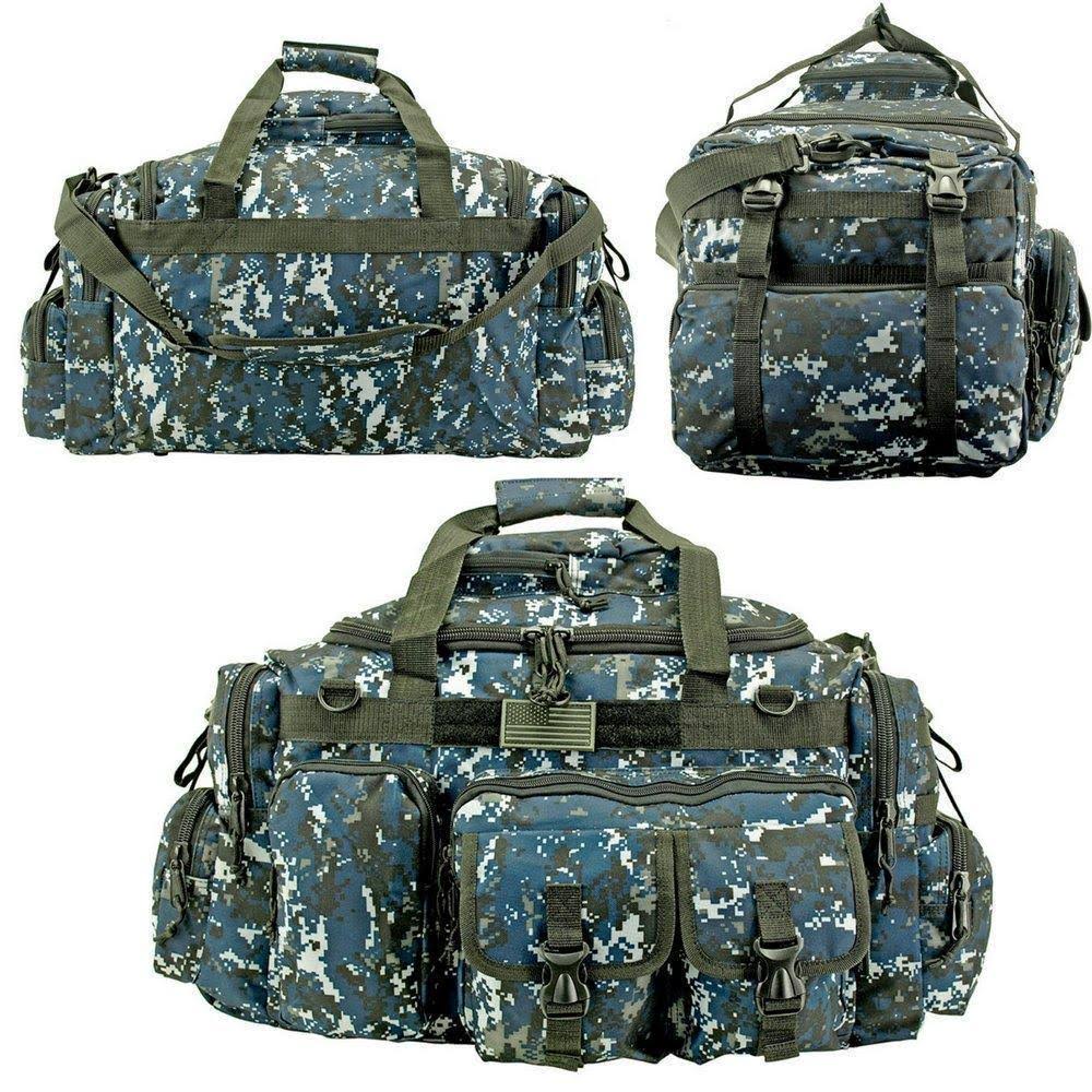Black Tactical Multi-Pocket Duffel U1363