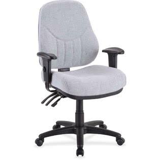 Gray Acrylic Seat Black Frame High-Back Multi-Task Chair T28629