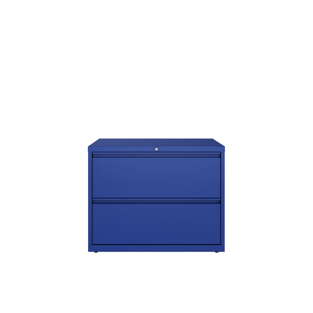 Classic Blue 2 Drawer Lateral File Cabinet A630