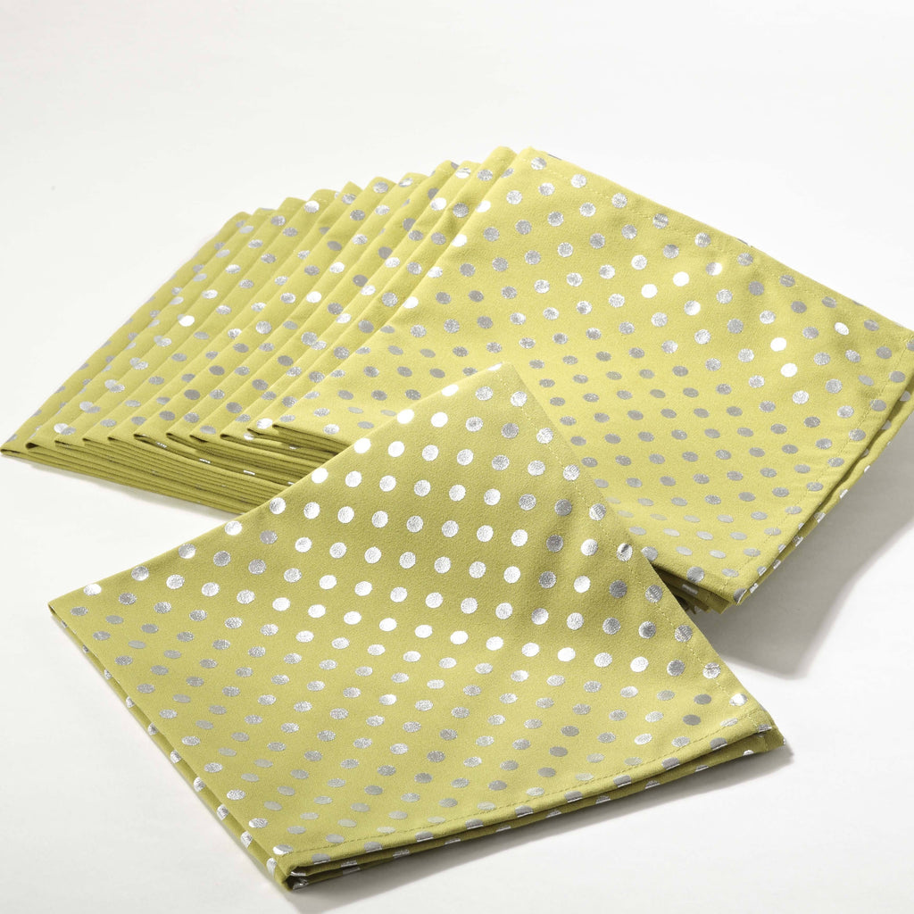 Silver Dot Napkin Citrus - Set of 12 N18156