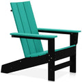 Black Aruba Plastic Resin Adirondack Chair S383