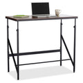 Walnut/Black Standing Height Desk P6676