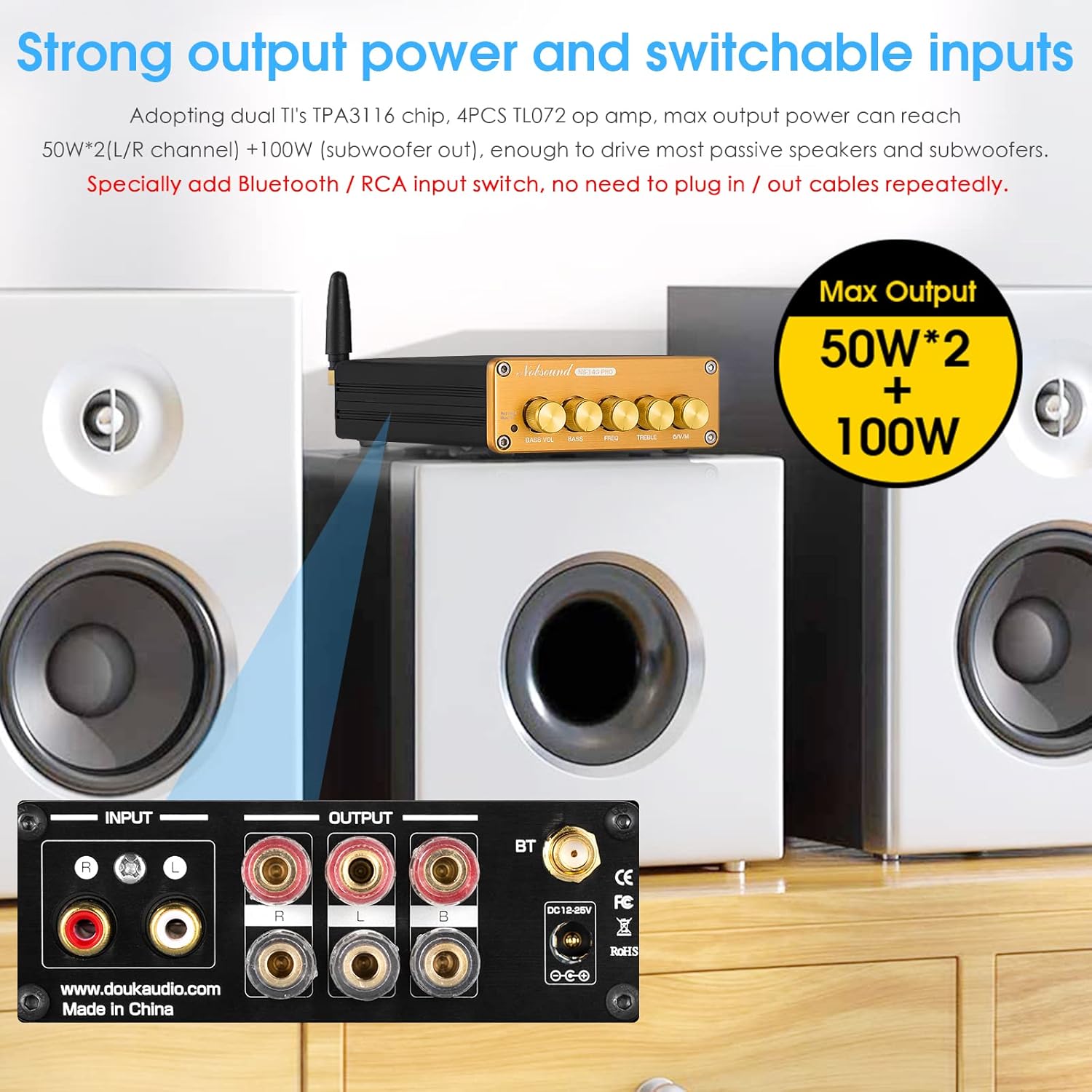 2.1 Channel Bluetooth Digital Amplifier J5514