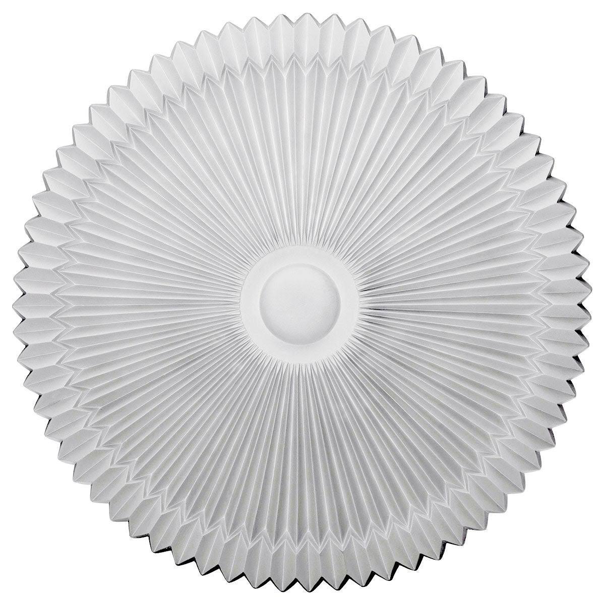 24x22OD x 3x22P Hand-Painted Pewter Ceiling Medallion S28692