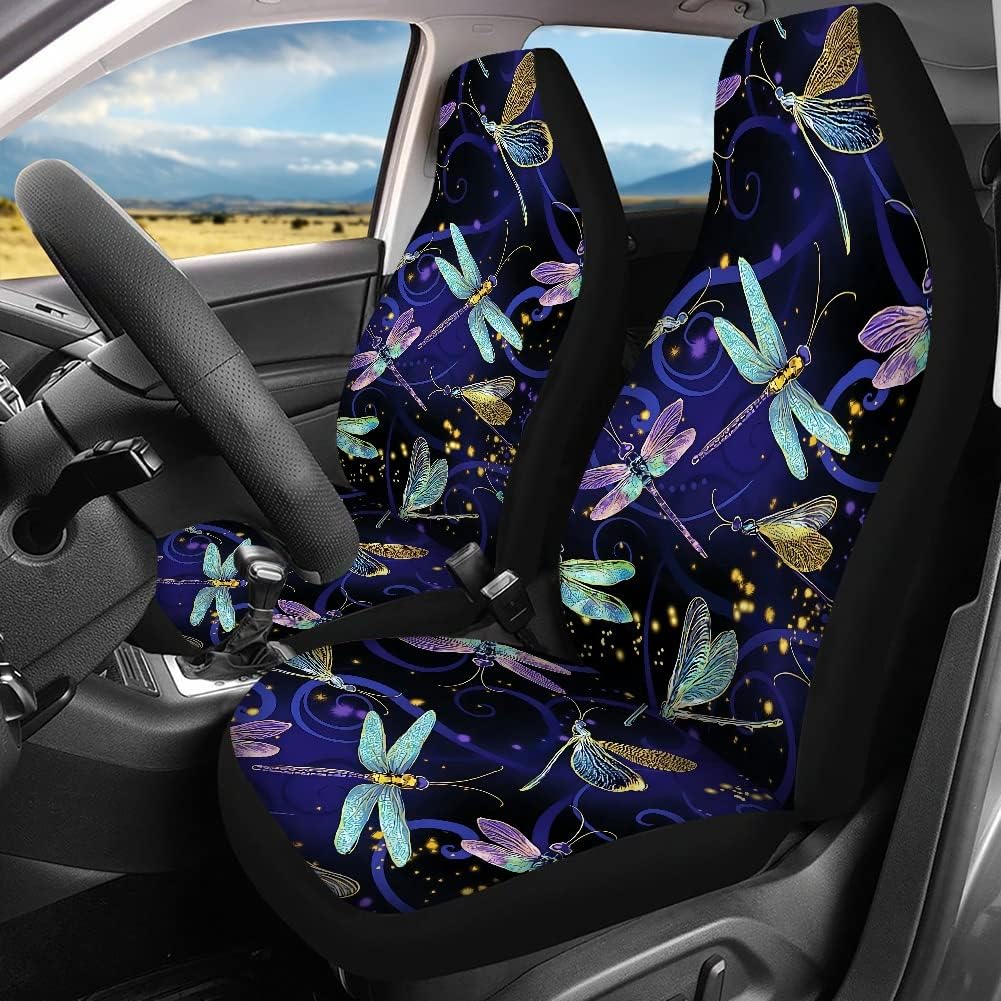 Black and White Cow Print Car Seat Cover 4piece Z1825